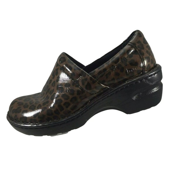 BOC Born Concept Clogs Womens 7.5 Brown Leopard Print BC8638 - Picture 1 of 12